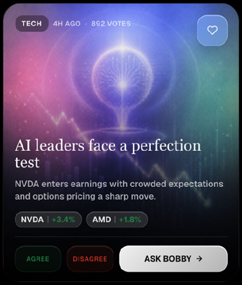 AI leaders hot trades card
