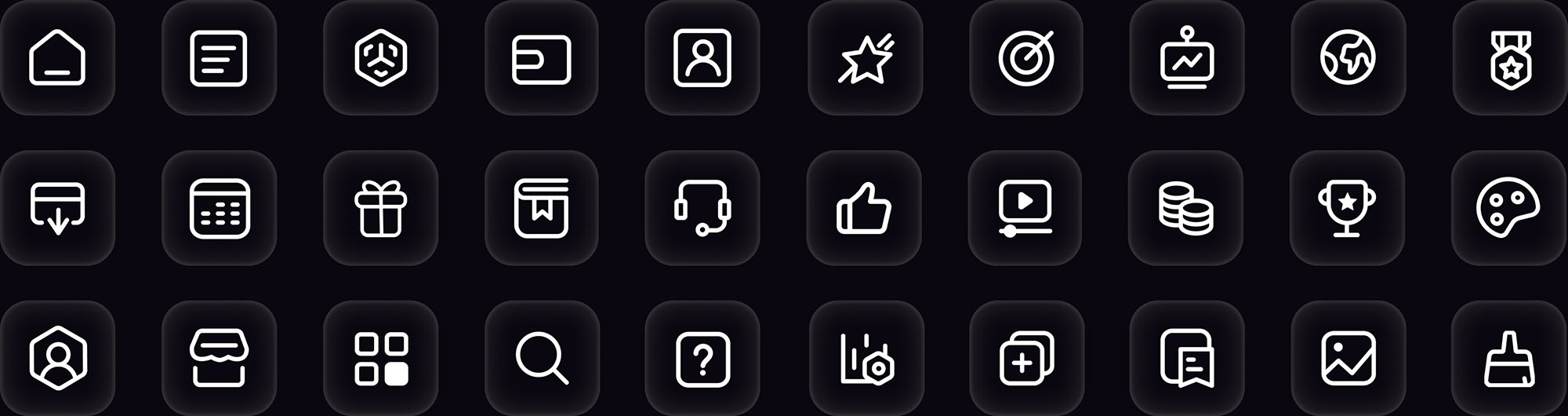 RockFlow interface icon set