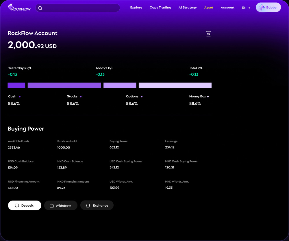 RockFlow desktop asset detail