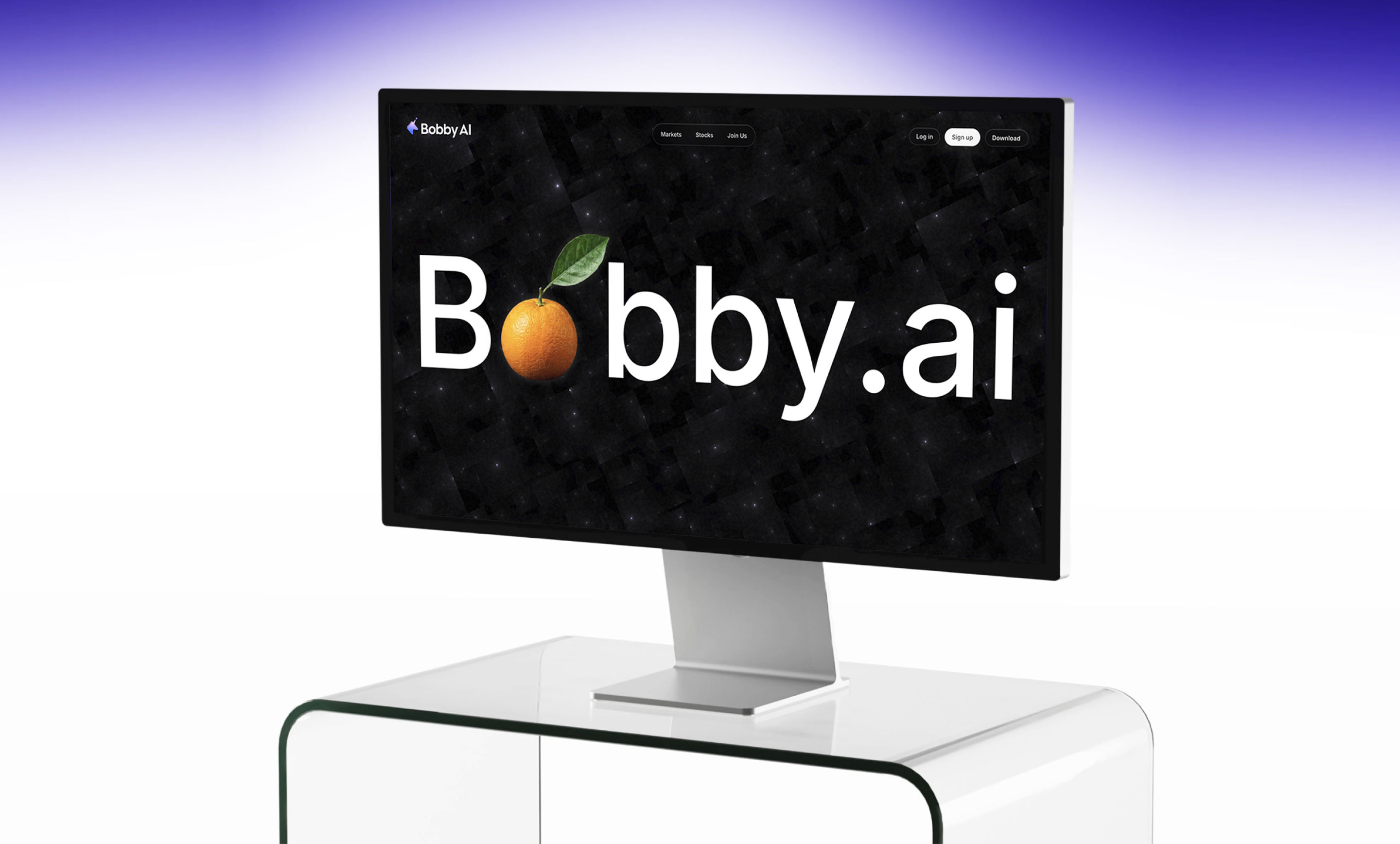 Bobby AI website displayed on a desktop monitor